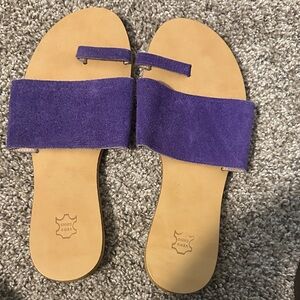 Vero Cuoio Purple Suede Sandals